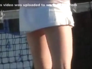 Hot Chick Plays Tennis