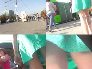 Accidental Upskirt Shot With Girl's Amazing Flabby Ass