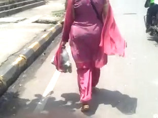 Indian Milf In Pink Salwar Ass
