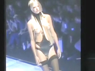 Stunning Catwalk Models Unveil Perky Tits At A Fashion Show