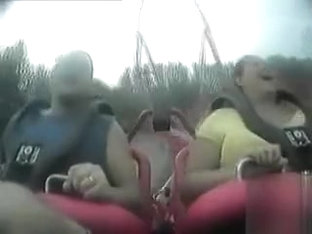 Big Tits Bounce During A Roller Coaster Ride