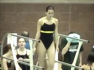 Girls Swim In Their Tight Costumes