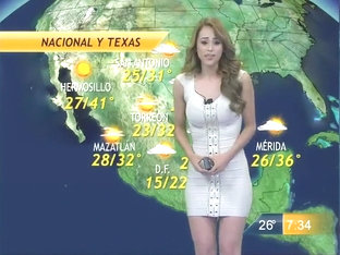 Fantastic Lady Delivers The Weather Report In A Tight Dress