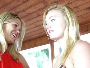 Stepsisters Dawn And Scarlet Seducing Their Lesbian Cousin Nikki
