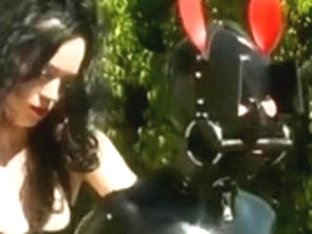 Latex Fetish With A Hot Female Submissive Slave
