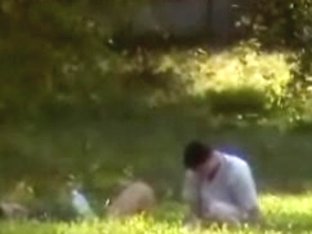 Young Slut Gets Penetrated By Her Partner In The Bushes
