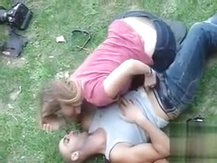 Voyeur Handjob Video Of German Lovers In The Grass