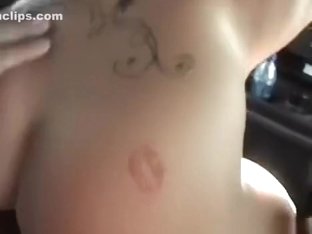 Hot Pinkhaired Amateur Slammed In The Car