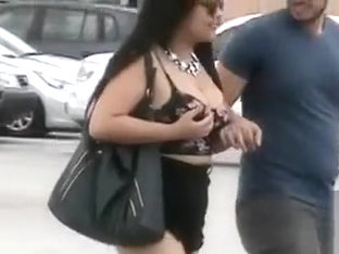 Busty Brazilian Women With Sexy Cleavages Go Shopping