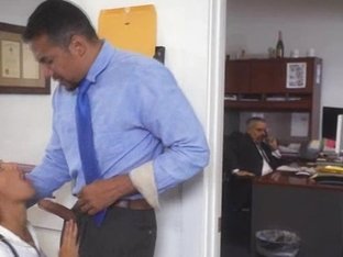 Fucking Daddys Employee At Work In Office