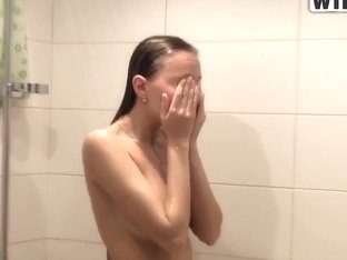 Young Katya Sucks Dick In The Shower For Us
