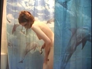 Redhead Teen In The Shower