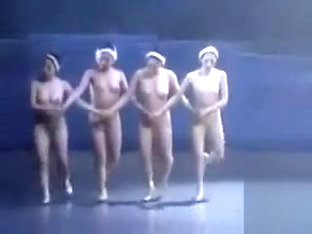 Beautiful Nude Ballet Girls Dance Wonderfully