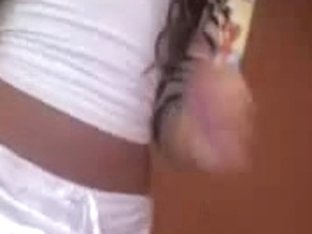 Non-nude Girl Reveals Her White Panties Under Skirt