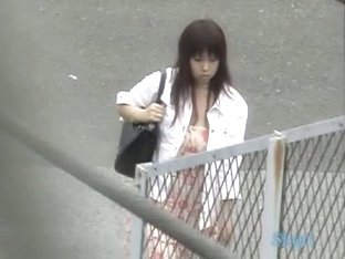 Cute Asian Babe Gets Public Sharked On The Street