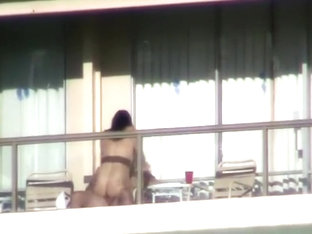 Incredible Sex Caught On A Balcony