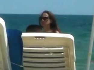 Voyeur On The Beach Topless Girls Filmed