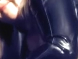 Breasty Golden-haired In Latex Facesitting And Tugjob