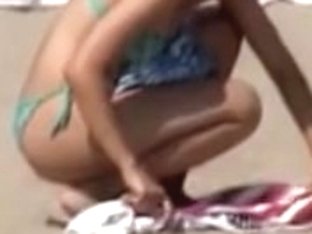 Candid Beach Babe Is Playing Volley Ball In Bikini 04w