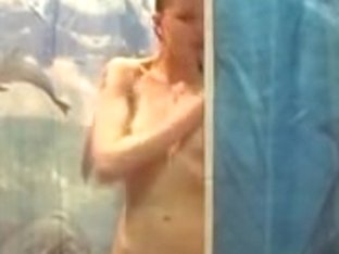 Skinny Sexy Teen Hottie Takes A Shower