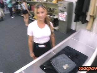 Sexy Waitress Fucked At The Pawnshop To Earn Extra Money