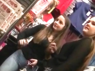 Candid College College Girl Shopping In Tight Jeans