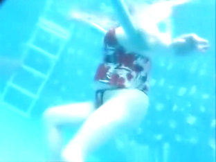 Busty Mature Woman Filmed Under Water