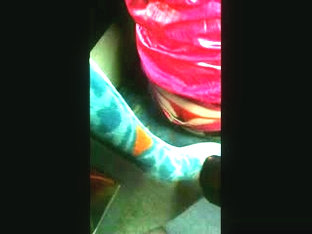 Thong Slip - Spanish Girl In The Bus Wearing Red Thong :-)