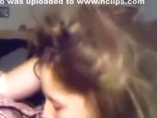 Cute Brunette Girl Closeup Deepthroat Blowjob With Cum Swallowing