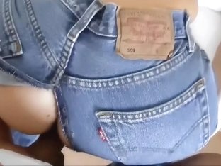 Blonde German Chick: Rip Her Jeans-fuck Her-cum On Her Ass