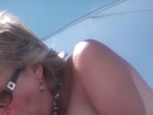 Horny Mature Couple In Hot Sex On The Beach Action