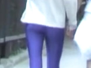 Blue Spandex Pants Caught In The Street By Hot Hunter 03zp