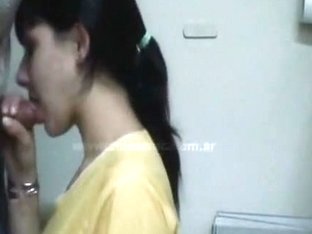Blowjob And Facial In The Bathroom
