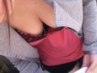 Downblouse experience of a horny voyeur over here
