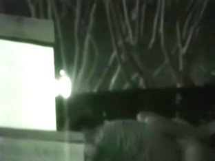 Voyeur tapes a partyslut riding her one night stand on the pavement in public