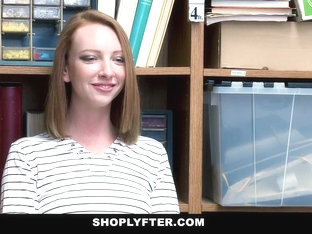 Shoplyfter - Ginger Teen Gets Arrested And Fucked