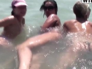 Sex Adventres Of Horny Teen Lesbian Bitches In The Sea!