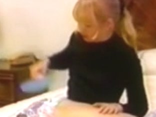 Mate Spanked In Pants By Cute Blond