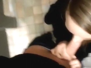 College Girl Sucks And Swallows In A Public Toilet In University