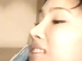 Asian Guy Bombarded Her Tits Like An Airplane