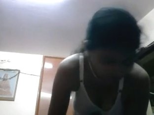 Bengali GF Getting Clothed Up After Having Sex