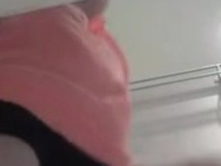 Booty Cheeks Are Shown By A Fancy Lady In The Fitting Room