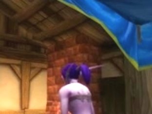 Female Night Elf Smothers Small Girl With Her Ass