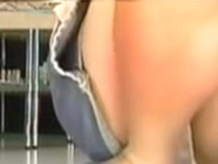 Asian Bimbo Is Sitting On Hunkers Showing Off Panty Upskirt (74)