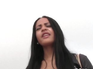 Beautiful Latina Takes Black Cock POV In Public