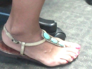 Feet And Sandals Closeup