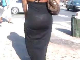 Candid See Through Black Dress Ebony Booty Of Nyc