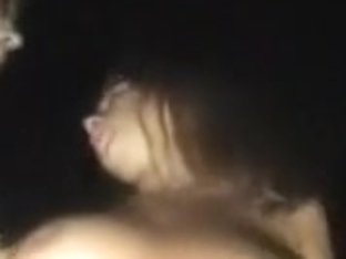 Russian Amateur Students Orgy On A Car's Hood, At Night