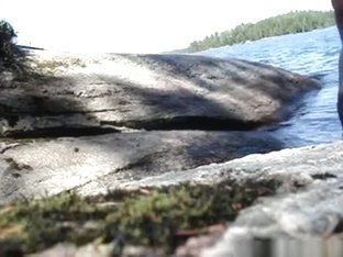 Having Sex With The GF On A Rock Near The Leak