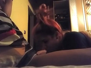 Girl Is So Bad At Sucking Cock That Her BF Falls !!!